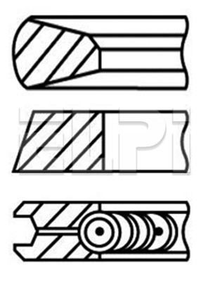 Set segmenti piston LP182 2244 STD ELPI